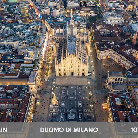 Duomo-porta Venezia Design Loft Giallo 2 Milánó