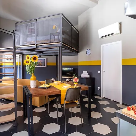 Apartman Duomo-porta Venezia Design Loft Giallo 2 Milánó